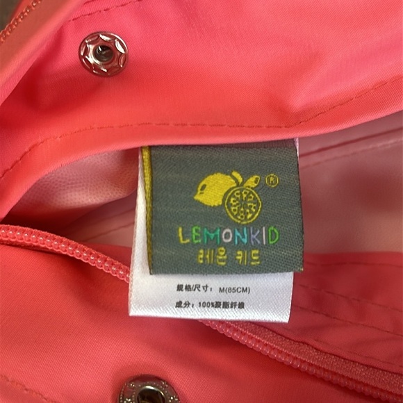 Monki LIKE NEW Kids unicorn Raincoat - Pink - Picture 7 of 9